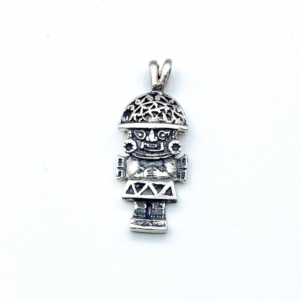 Vintage Silver Tribal Pendant
